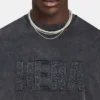 T-shirt Signature oversize délavé pour homme T-shirt Signature oversize délavé pour homme