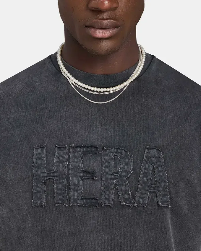 T-shirt Signature oversize délavé pour homme T-shirt Signature oversize délavé pour homme