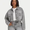 Veste en denim courte pour femme Veste en denim courte pour femme