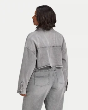 Veste en denim courte pour femme