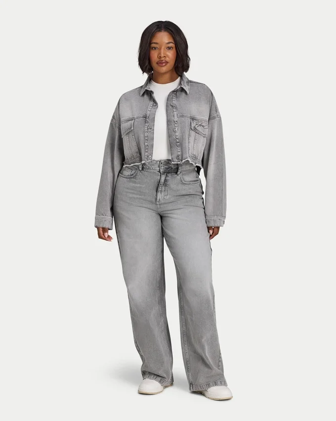 Veste en denim courte pour femme Veste en denim courte pour femme