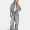 Veste en denim courte pour femme Veste en denim courte pour femme