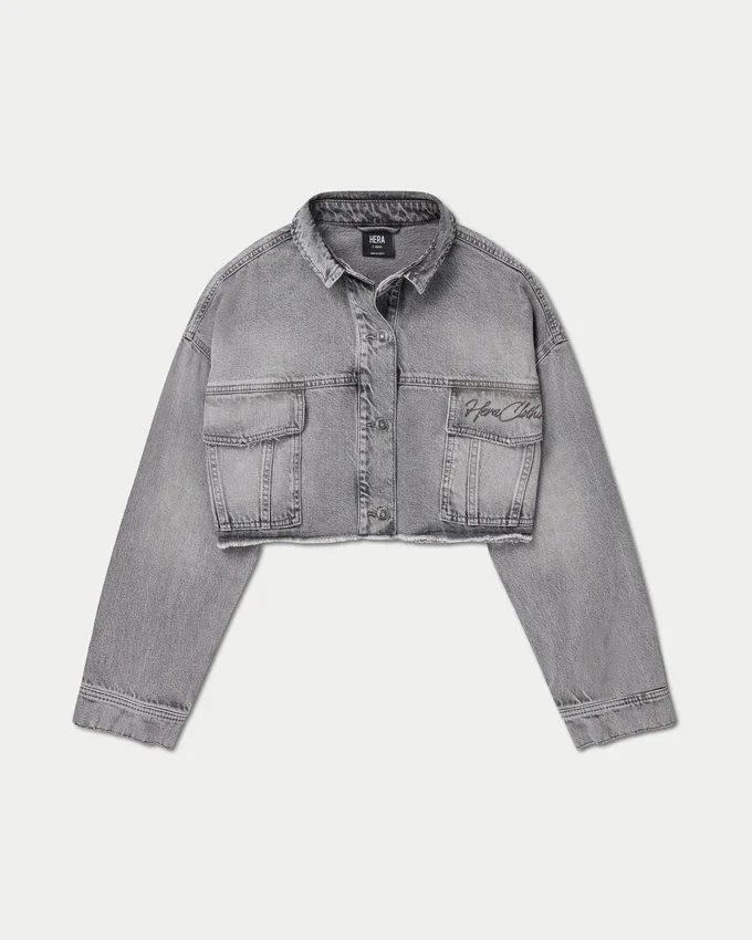 Veste en denim courte pour femme Veste en denim courte pour femme