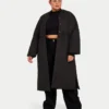 Veste longue pour femme – noire Veste longue pour femme – noire
