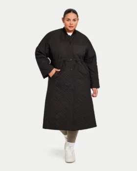 Veste longue pour femme – noire