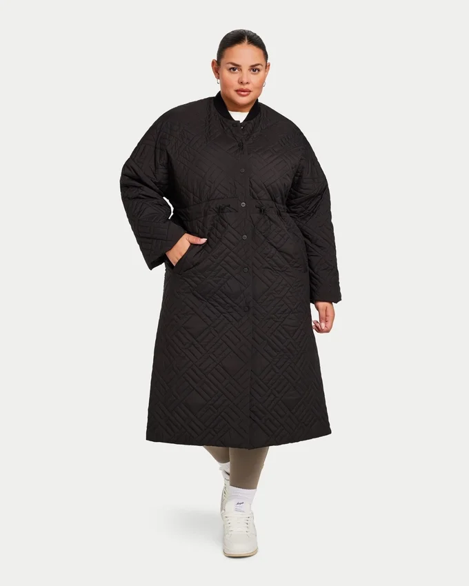 Veste longue pour femme – noire Veste longue pour femme – noire