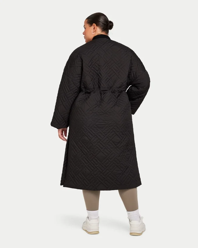 Veste longue pour femme – noire Veste longue pour femme – noire